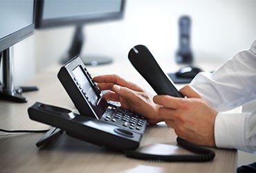 business efficiency person answering calls